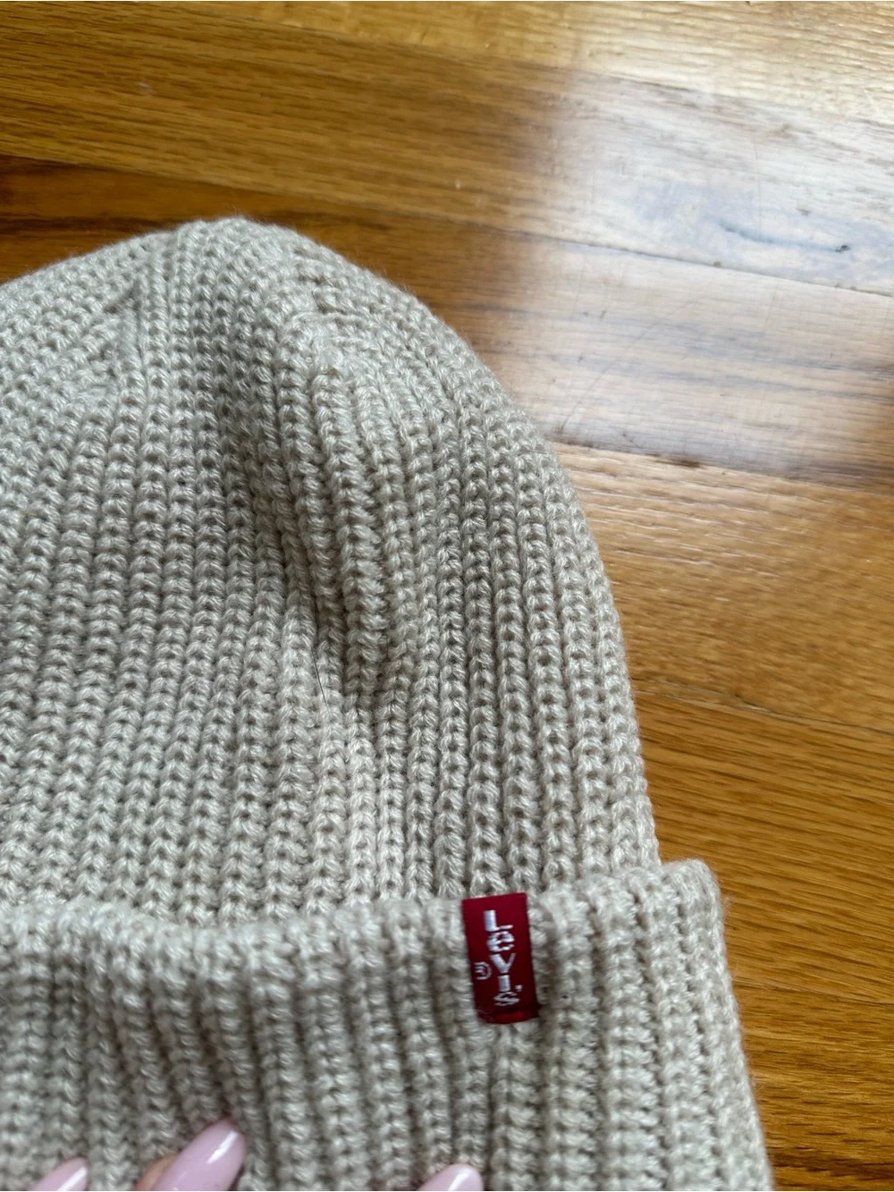 Levi Knit beanie in beige
